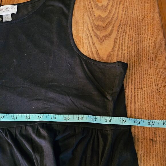 Miss Lavish London Black Sleeveless Casual Dress 2XL Flowy Pockets Boho NWT - Picture 5 of 6